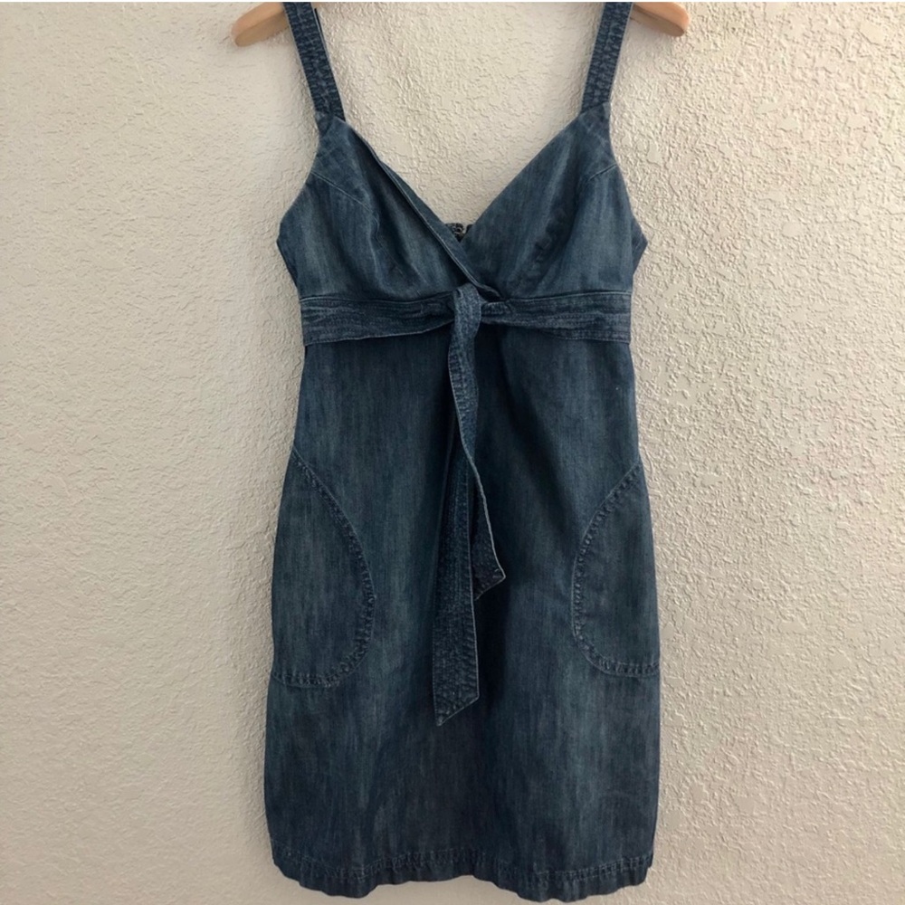 Denim Blue Sleeveless Dress